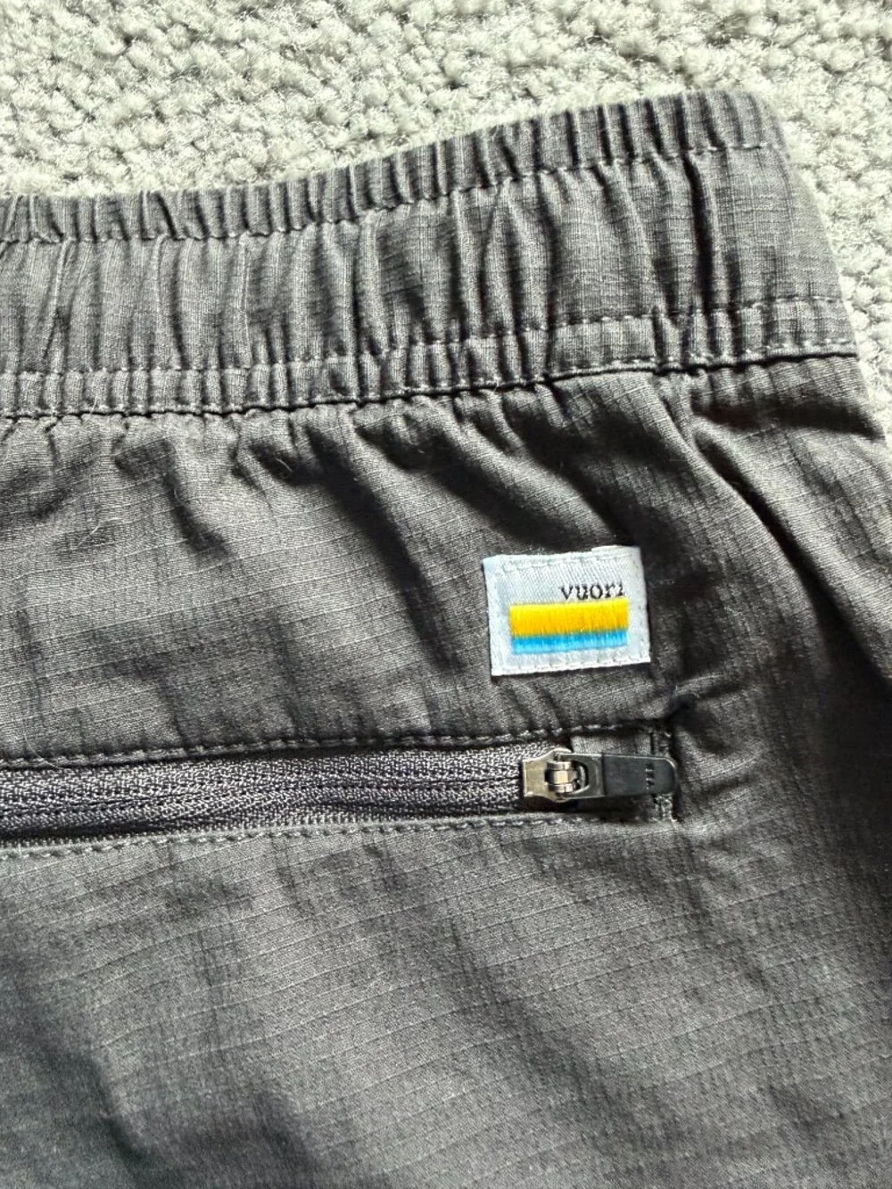 Vuori Men's Ripstop Climber Pants V412 Charcoal Gray Size Medium - EUC